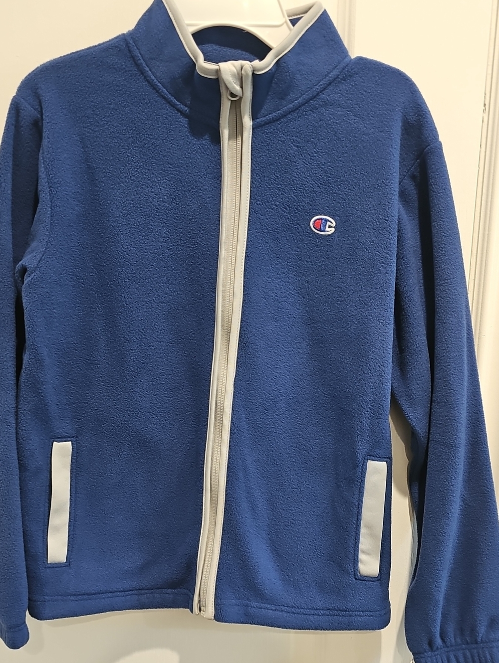 Champion Big Kid's Zip-up Fleece Jacket Size  M (10/12) Blue NWT